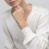 Złota bransoletka zawieszka na podwójnym łańcuszku kwiatek stokrotka Virino B1316-585 marko