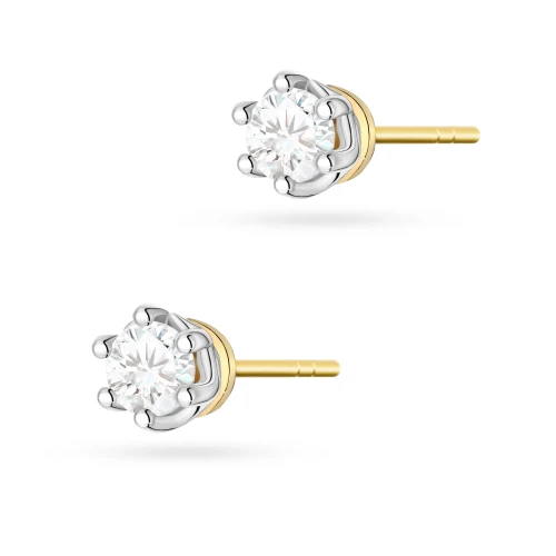 Złote klasyczne kolczyki z brylantami 0,80ct KO-069-585-B0.80 marko