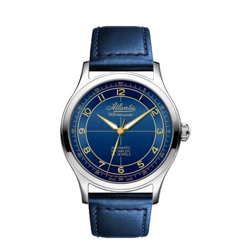Zegarki męski Atlantic 53780.41.53G Worldmaster na pasku marko