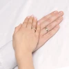 Obrączki z łączonego złota EKG puls linia życia 5mm O056-585