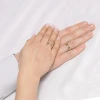 Złote diamentowane obrączki ślubne 585 MARKO O022-585