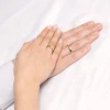 Złote obrączki EKG puls linia życia damska 4mm męska 5mm O055-585
