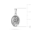 Srebrny żłobiony medalik Święta Barbara D141-925-S marko