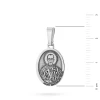 Srebrny żłobiony medalik Święty Maksymilian Kolbe D148-925-S marko