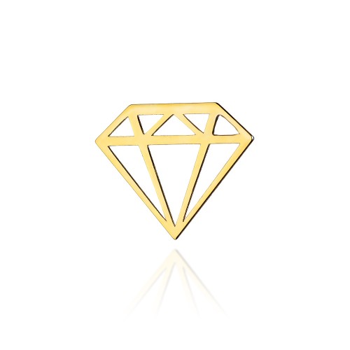 Złoty wisiorek diament Fancy pr.333 zawieszka