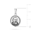 Srebrny żłobiony medalik Święty Ojciec Pio D174-925-S marko
