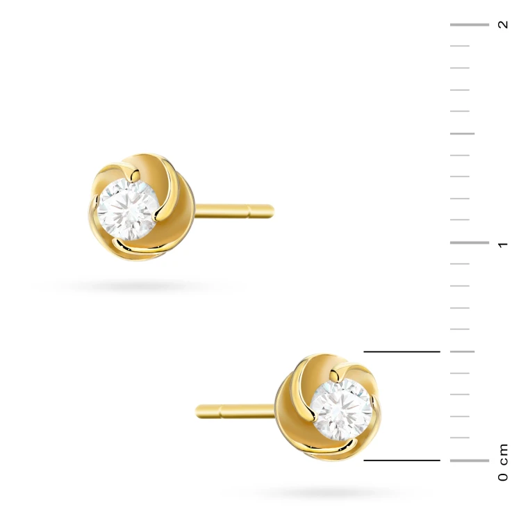 Kolczyki ze złota z brylantami 0,20ct kwiat K0329.Z3.DIW.02 marko