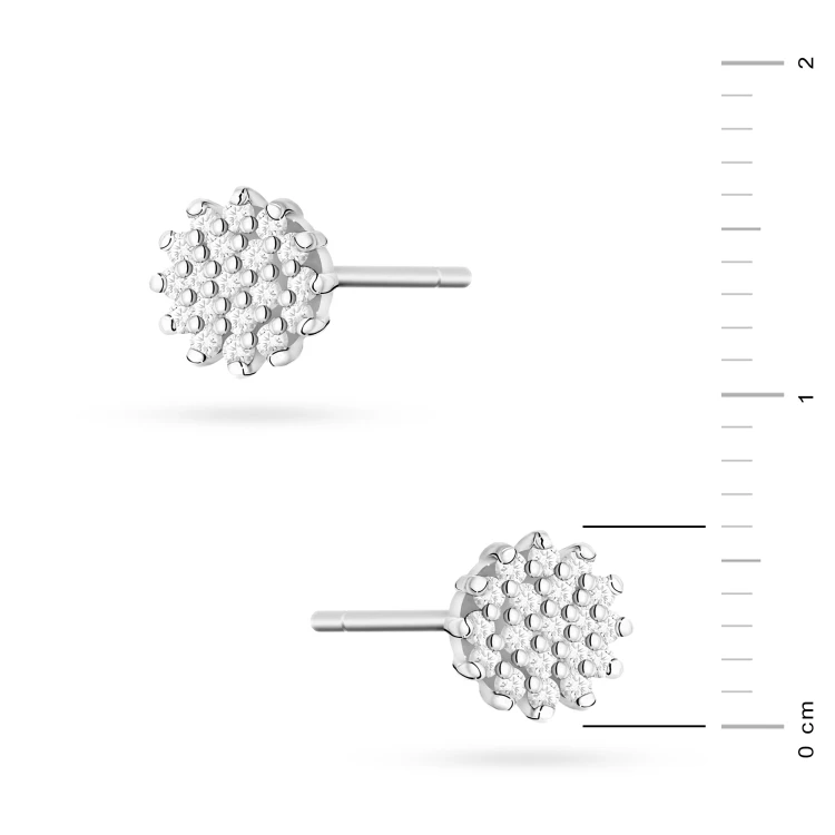 Kolczyki z brylantami 0,20ct białe złoto klasyczne Premio K0401.B3.DIW.01 marko