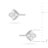 Kolczyki kwadraty z białego złota z brylantami 0,16ct Premio K0402.B3.DIW.01 marko
