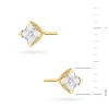 Złote kolczyki kwadraty z brylantami 0,16ct Premio K0402.Z3.DIW.01 marko