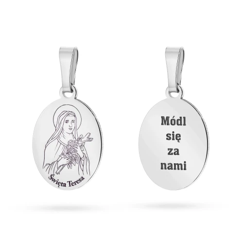 Srebrny medalik Święta Teresa D008-925-S marko
