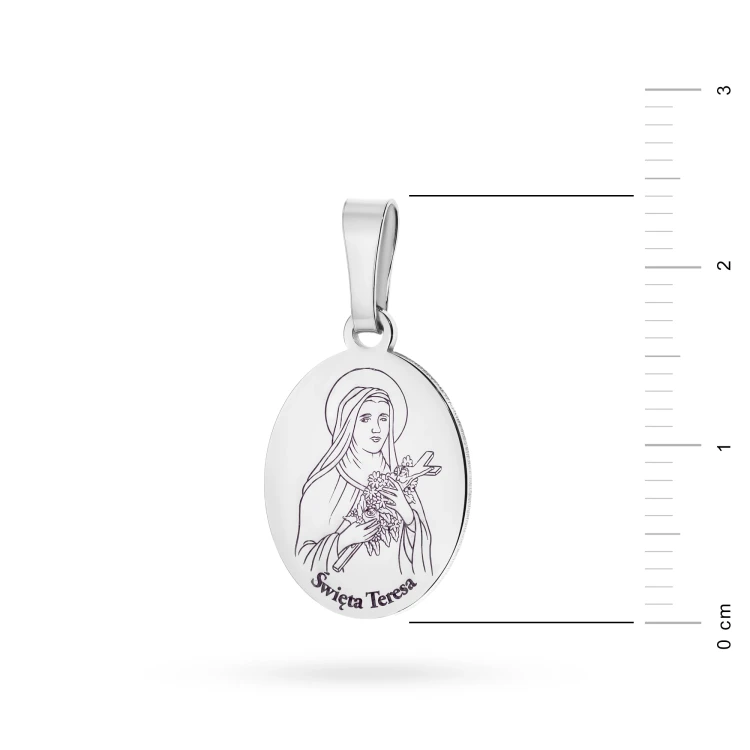 Srebrny medalik Święta Teresa D008-925-S marko
