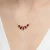 Naszyjnik srebrny zawieszka bursztynowe kropelki łezki N1095-925-S marko
