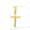 Pozłacany krzyż z Jezusem diamentowany zdobiony D367-925-Z marko