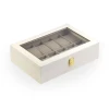 Pudełko szkatułka etui organizer na zegarki - 12 zegarków biała ekoskóra A096-12 marko