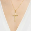Srebrny pozłacany krzyżyk z Jezusem próba 925 D302-925-Z marko