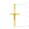 Srebrny pozłacany krzyżyk z Jezusem próba 925 D302-925-Z marko
