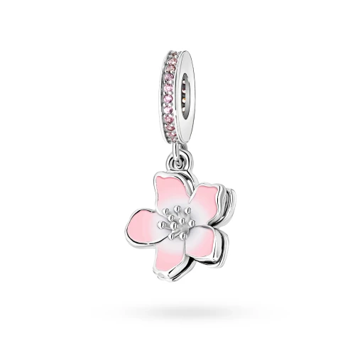 Srebrna zawieszka kolorowy kwiatek Charms Z478-925-S marko
