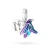 Srebrna zawieszka kolorowy koliber emalia Charms Z485-925-S marko