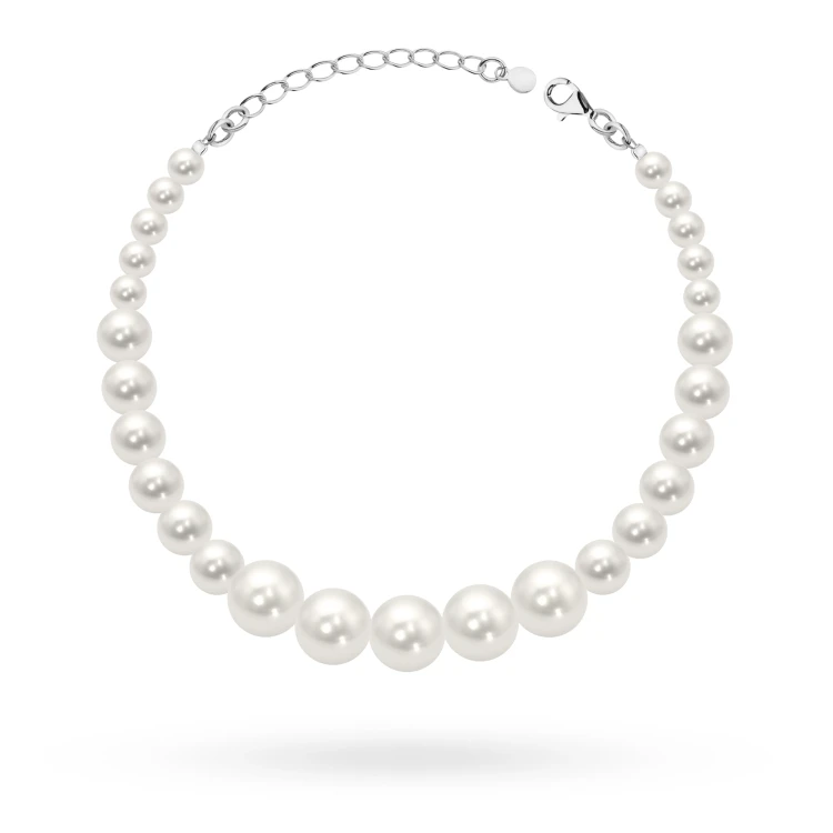 Bransoletka ślubna z perłami Swarovski srebro 925 BR720SW marko