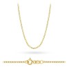 Złoty łańcuszek pancerka diamentowana L-GW-009-585 marko