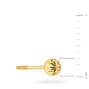 Złoty pojedynczy kolczyk kulka diamentowana 3mm sztyft zakręcany Jeso pr.333 K1883-333-3-SOLO marko