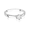 Klasyczny pierścionek zaręczynowy z diamentem laboratoryjnym 0,08ct białe złoto Lab Diamonds W0222.B3.LDW.14 marko