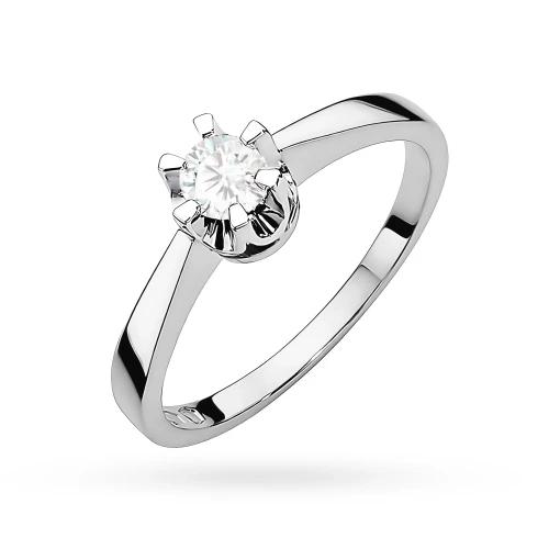 Pierścionek zaręczynowy klasyczny 0,25ct z białego złota Lab Diamonds W0408.B3.LDW.02 marko