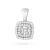 Białe złoto kwadratowa zawieszka z diamentami laboratoryjnymi Lab Diamonds  Z0506.B3.LDW.01 marko