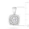 Białe złoto kwadratowa zawieszka z diamentami laboratoryjnymi Lab Diamonds  Z0506.B3.LDW.01 marko