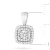 Białe złoto kwadratowa zawieszka z diamentami laboratoryjnymi Lab Diamonds  Z0506.B3.LDW.01 marko