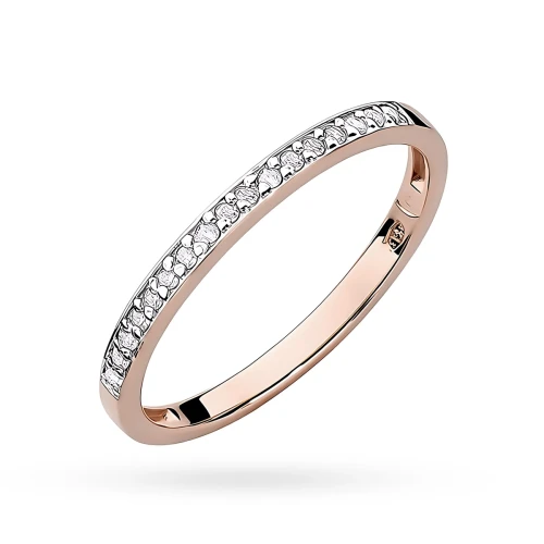 Pierścionek zaręczynowy obrączka z różowego złota Lab Diamonds W0306.R3.LDW.01 marko