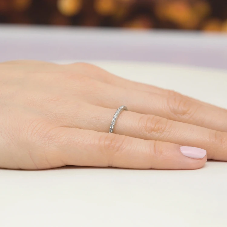 Pierścionek zaręczynowy obrączka z białego złota Lab Diamonds W0531.B3.LDW.01 marko