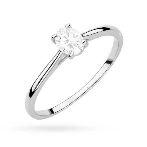 Pierścionek zaręczynowy z owalnym kamieniem 0,30ct z białego złota Lab Diamonds W0581.B3.LDW.01 marko