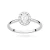 Pierścionek zaręczynowy z owalnym kamieniem 0,30ct z białego złota Lab Diamonds W0583.B3.LDW.01 marko