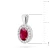 Zawieszka markiza z Rubinem 0,60ct białe złoto Z0574.B3.RUR.01 marko