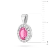 Zawieszka markiza z Topazem Różowym 0,50ct białe złoto Z0574.B3.TOP.01 marko