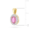Zawieszka markiza z Szafir Różowyem 0,45ct żółte złoto Z0574.Z3.SAP.01 marko