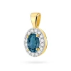 Zawieszka markiza z Topazem London Blue 0,50ct żółte złoto Z0574.Z3.TOL.01 marko