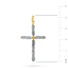 Srebrna zawieszka diamentowany szary krzyżyk Z715-925-SZ marko