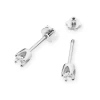 Kolczyki białe złoto z brylantami 2 x 0,08ct klasyczne sztyft zakręcany labret K0034.B3.DIW.04 marko