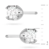 Kolczyki białe złoto z brylantami 2 x 0,08ct klasyczne sztyft zakręcany labret K0034.B3.DIW.04 marko