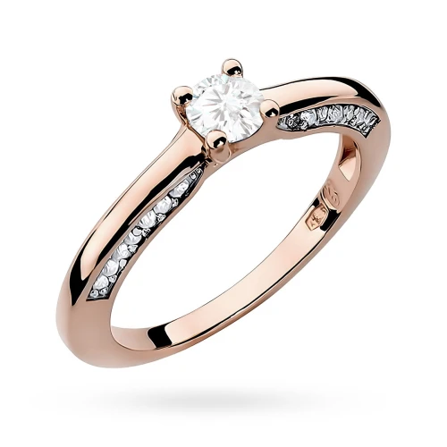 Pierścionek zaręczynowy z różowego złota Lab Diamonds kamień centralny 0,30ct W0009.R3.LDW.01 marko