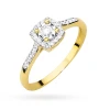 Pierścionek zaręczynowy wielokamieniowy z żółtego złota Lab Diamonds W0462.Z3.LDW.01 marko