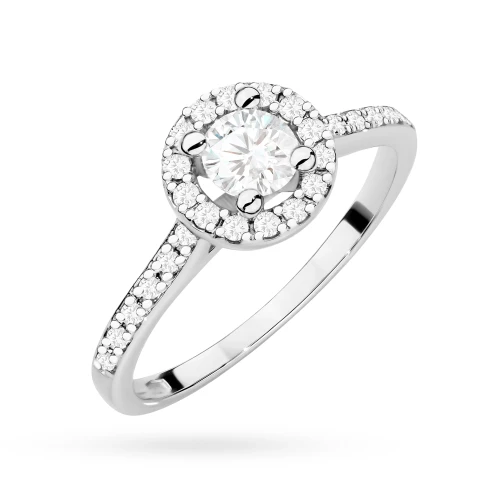 Pierścionek zaręczynowy wielokamieniowy z białego złota Lab Diamonds W0477.B3.LDW.01 marko