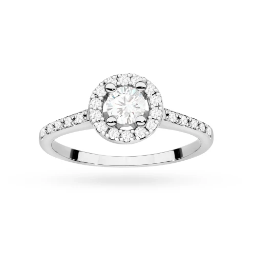 Pierścionek zaręczynowy wielokamieniowy z białego złota Lab Diamonds W0477.B3.LDW.01 marko
