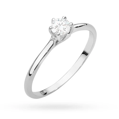 Pierścionek zaręczynowy klasyczny 0,20ct z białego złota Lab Diamonds W0499.B3.LDW.02 marko