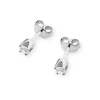 Złote kolczyki z brylantami 0,16ct basic białe złoto  MARKO