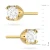 Złote kolczyki z brylantami 0,16ct basic klasyczne