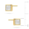 Złote kolczyki z brylantami 0,09ct